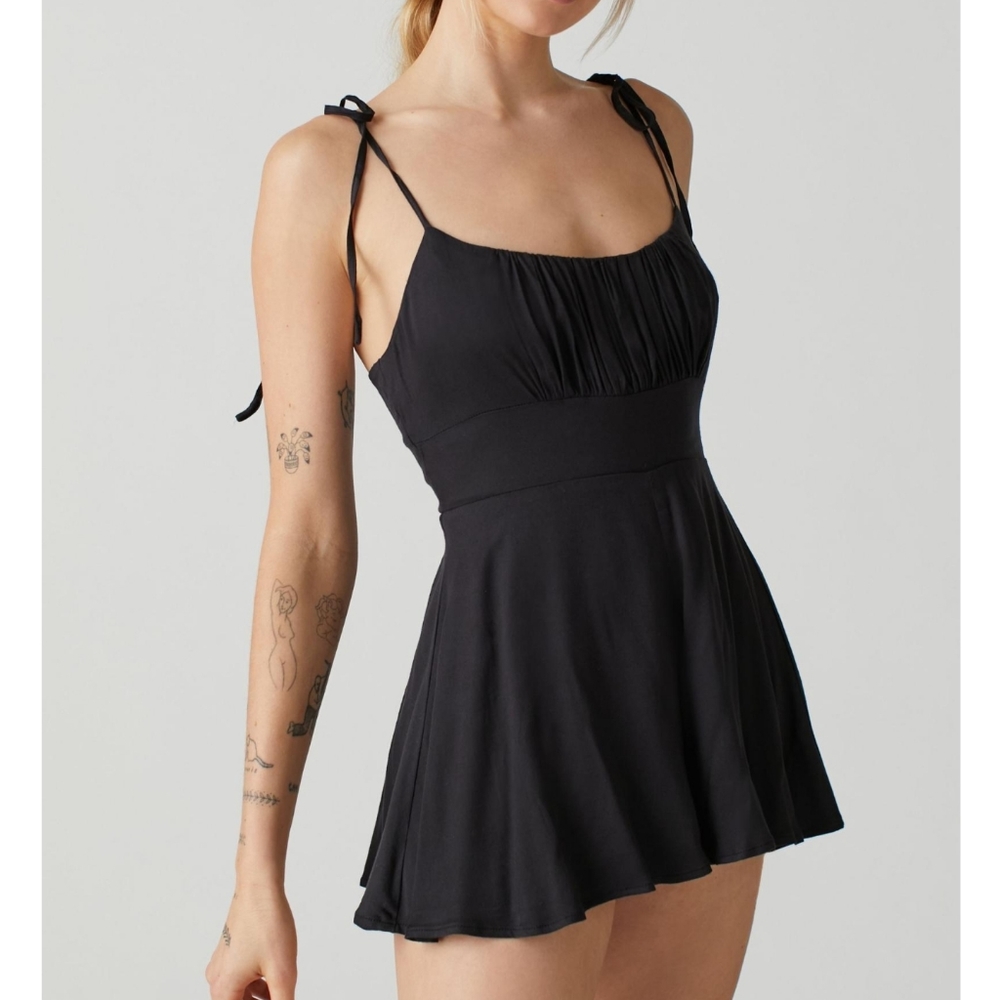 Urban Outfitters Black Jumpsuit with Adjustable Straps
